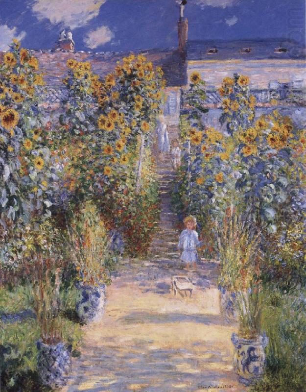Monet-s Garden at Vetheuil, Claude Monet